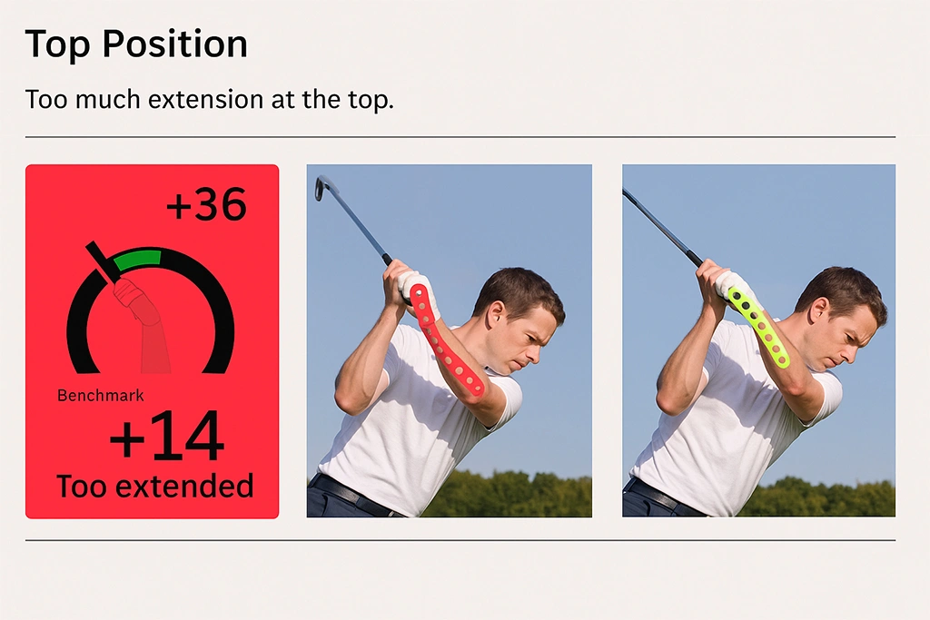 So sanh tu the co tay o dinh backswing